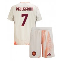 Maglie da calcio AS Roma Lorenzo Pellegrini #7 Seconda Maglia Bambino 2024-25 Manica Corta (+ Pantaloni corti)